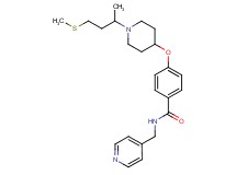 4-({1-[1-methyl-3-(methylthio)propyl]-4-piperidinyl}oxy)-N-(4-pyridinylmethyl)benzamide