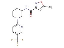 5-methyl-N-{1-[5-(trifluoromethyl)-2-pyridinyl]-3-piperidinyl}-3-isoxazolecarboxamide