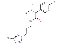 N-[3-(4-chloro-1H-pyrazol-1-yl)propyl]-2-(dimethylamino)-2-(4-fluorophenyl)acetamide