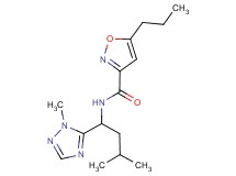 N-[3-methyl-1-(1-methyl-1H-1,2,4-triazol-5-yl)butyl]-5-propyl-3-isoxazolecarboxamide