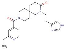 9-(2-ethylisonicotinoyl)-2-[2-(1H-imidazol-4-yl)ethyl]-2,9-diazaspiro[5.5]undecan-3-one