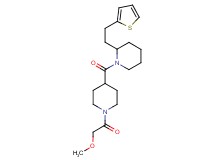 1-{[1-(methoxyacetyl)-4-piperidinyl]carbonyl}-2-[2-(2-thienyl)ethyl]piperidine