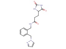 3-(2,5-dioxo-4-imidazolidinyl)-N-[2-(1H-pyrazol-1-ylmethyl)benzyl]propanamide