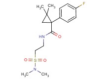 N-{2-[(dimethylamino)sulfonyl]ethyl}-1-(4-fluorophenyl)-2,2-dimethylcyclopropanecarboxamide