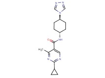 2-cyclopropyl-4-methyl-N-[trans-4-(4H-1,2,4-triazol-4-yl)cyclohexyl]pyrimidine-5-carboxamide