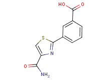 3-[4-(aminocarbonyl)-1,3-thiazol-2-yl]benzoic acid