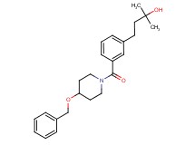 4-(3-{[4-(benzyloxy)-1-piperidinyl]carbonyl}phenyl)-2-methyl-2-butanol
