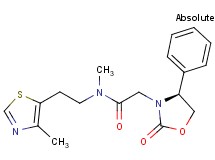 N-methyl-N-[2-(4-methyl-1,3-thiazol-5-yl)ethyl]-2-[(4S)-2-oxo-4-phenyl-1,3-oxazolidin-3-yl]acetamide