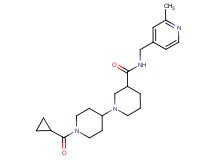 1'-(cyclopropylcarbonyl)-N-[(2-methylpyridin-4-yl)methyl]-1,4'-bipiperidine-3-carboxamide