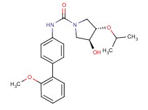(3S*,4S*)-3-hydroxy-4-isopropoxy-N-(2'-methoxybiphenyl-4-yl)pyrrolidine-1-carboxamide
