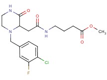 methyl 4-({[1-(4-chloro-3-fluorobenzyl)-3-oxo-2-piperazinyl]acetyl}amino)butanoate