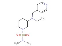 3-[ethyl(4-pyridinylmethyl)amino]-N,N-dimethyl-1-piperidinesulfonamide