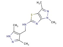 N-[(3,5-dimethyl-1H-pyrazol-4-yl)methyl]-1,3-dimethyl-1H-pyrazolo[3,4-d][1,3]thiazol-5-amine