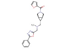 1-[(1R*,5S*,6r)-3-(2-furoyl)-3-azabicyclo[3.1.0]hex-6-yl]-N-methyl-N-[(5-phenyl-1,3,4-oxadiazol-2-yl)methyl]methanamine