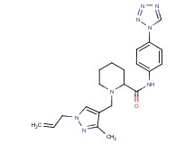 1-[(1-allyl-3-methyl-1H-pyrazol-4-yl)methyl]-N-[4-(1H-tetrazol-1-yl)phenyl]-2-piperidinecarboxamide