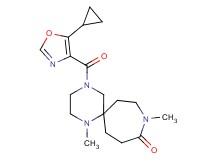 4-[(5-cyclopropyl-1,3-oxazol-4-yl)carbonyl]-1,9-dimethyl-1,4,9-triazaspiro[5.6]dodecan-10-one