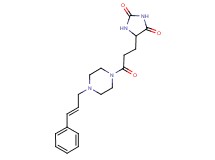 5-(3-oxo-3-{4-[(2E)-3-phenyl-2-propen-1-yl]-1-piperazinyl}propyl)-2,4-imidazolidinedione
