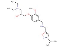 1-(diethylamino)-3-[4-({[(3-isopropyl-5-isoxazolyl)methyl]amino}methyl)-2-methoxyphenoxy]-2-propanol