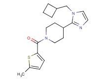 4-[1-(cyclobutylmethyl)-1H-imidazol-2-yl]-1-[(5-methyl-2-thienyl)carbonyl]piperidine