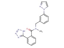N-methyl-N-[3-(1H-pyrazol-1-yl)benzyl]-2-(1H-tetrazol-5-yl)benzamide