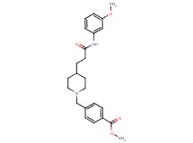 methyl 4-[(4-{3-[(3-methoxyphenyl)amino]-3-oxopropyl}-1-piperidinyl)methyl]benzoate