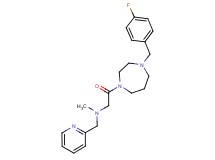 2-[4-(4-fluorobenzyl)-1,4-diazepan-1-yl]-N-methyl-2-oxo-N-(2-pyridinylmethyl)ethanamine
