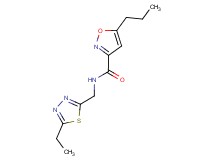 N-[(5-ethyl-1,3,4-thiadiazol-2-yl)methyl]-5-propyl-3-isoxazolecarboxamide