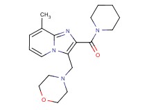 8-methyl-3-(4-morpholinylmethyl)-2-(1-piperidinylcarbonyl)imidazo[1,2-a]pyridine