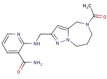 2-{[(5-acetyl-5,6,7,8-tetrahydro-4H-pyrazolo[1,5-a][1,4]diazepin-2-yl)methyl]amino}nicotinamide