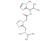 2-(5-{[isopropyl(methyl)amino]methyl}-1H-tetrazol-1-yl)-N-[2-methyl-1-(1-methyl-1H-imidazol-2-yl)propyl]acetamide