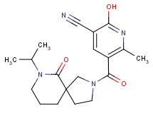 2-hydroxy-5-[(7-isopropyl-6-oxo-2,7-diazaspiro[4.5]dec-2-yl)carbonyl]-6-methylnicotinonitrile