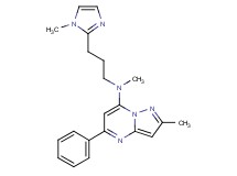 N,2-dimethyl-N-[3-(1-methyl-1H-imidazol-2-yl)propyl]-5-phenylpyrazolo[1,5-a]pyrimidin-7-amine