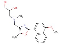 3-[{[2-(4-methoxy-1-naphthyl)-5-methyl-1,3-oxazol-4-yl]methyl}(methyl)amino]propane-1,2-diol