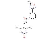 4,6-dimethyl-5-{3-[3-(5-methyl-1,2,4-oxadiazol-3-yl)piperidin-1-yl]-3-oxopropyl}pyrimidin-2-ol