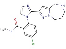 5-chloro-N-methyl-2-[2-(5,6,7,8-tetrahydro-4H-pyrazolo[1,5-a][1,4]diazepin-2-yl)-1H-imidazol-1-yl]benzamide
