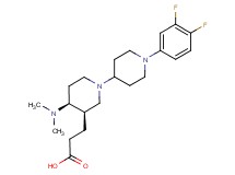 3-[(3R*,4S*)-1'-(3,4-difluorophenyl)-4-(dimethylamino)-1,4'-bipiperidin-3-yl]propanoic acid