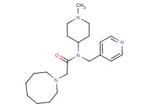 2-(1-azocanyl)-N-(1-methyl-4-piperidinyl)-N-(4-pyridinylmethyl)acetamide