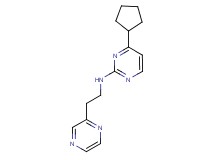 4-cyclopentyl-N-(2-pyrazin-2-ylethyl)pyrimidin-2-amine