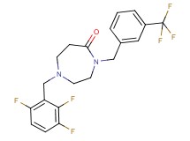 1-(2,3,6-trifluorobenzyl)-4-[3-(trifluoromethyl)benzyl]-1,4-diazepan-5-one
