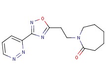 1-{2-[3-(3-pyridazinyl)-1,2,4-oxadiazol-5-yl]ethyl}-2-azepanone