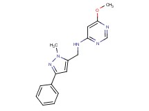 6-methoxy-N-[(1-methyl-3-phenyl-1H-pyrazol-5-yl)methyl]pyrimidin-4-amine