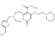 methyl 3-{[5-(hydroxymethyl)-2-furyl]methyl}-7-oxo-9-[2-(1-piperidinyl)ethoxy]-1,2,3,4,5,7-hexahydropyrido[1,2-d][1,4]diazepine-10-carboxylate