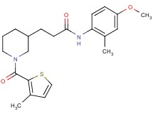 N-(4-methoxy-2-methylphenyl)-3-{1-[(3-methyl-2-thienyl)carbonyl]-3-piperidinyl}propanamide