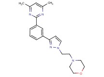 4-(2-{3-[3-(4,6-dimethyl-2-pyrimidinyl)phenyl]-1H-pyrazol-1-yl}ethyl)morpholine