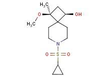 (1R*,3S*)-7-(cyclopropylsulfonyl)-3-methoxy-3-methyl-7-azaspiro[3.5]nonan-1-ol