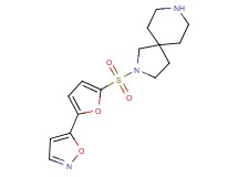 2-{[5-(5-isoxazolyl)-2-furyl]sulfonyl}-2,8-diazaspiro[4.5]decane hydrochloride