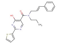 4-hydroxy-N-[(2E)-3-phenylprop-2-en-1-yl]-N-propyl-2-(2-thienyl)pyrimidine-5-carboxamide