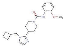 4-[1-(cyclobutylmethyl)-1H-imidazol-2-yl]-N-(2-methoxyphenyl)-1-piperidinecarboxamide