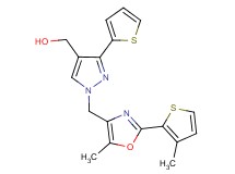 [1-{[5-methyl-2-(3-methyl-2-thienyl)-1,3-oxazol-4-yl]methyl}-3-(2-thienyl)-1H-pyrazol-4-yl]methanol