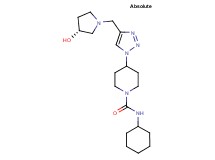 N-cyclohexyl-4-(4-{[(3R)-3-hydroxypyrrolidin-1-yl]methyl}-1H-1,2,3-triazol-1-yl)piperidine-1-carboxamide